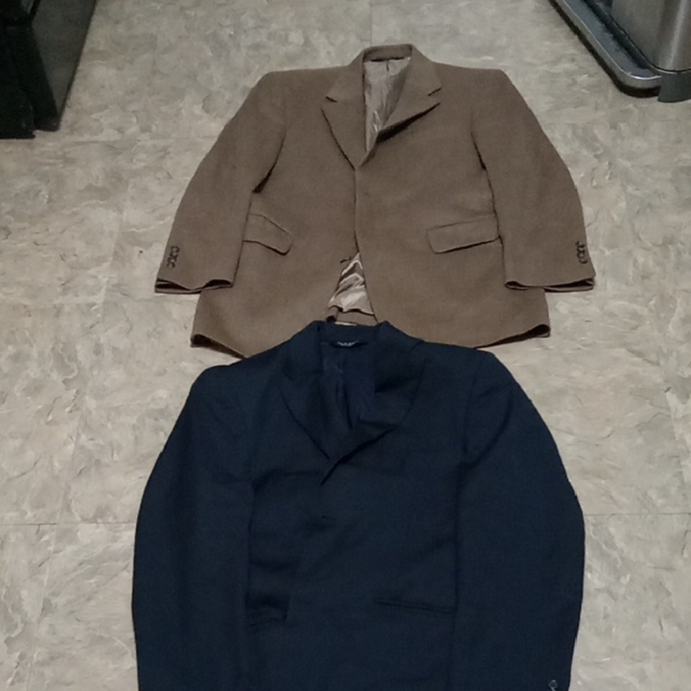Jos. A. Bank Tan and Navy Blazers Bundle